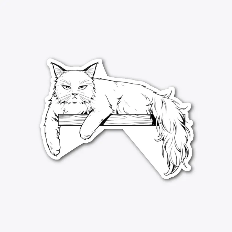 Mr. Tibbles Die Cut Sticker